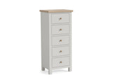 MC Grey Tall Chest - wooden handles